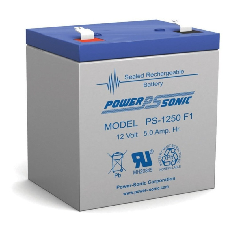 PS-1250 Bateria Recargable Sellada de Ácido Plomo 12V 5AH POWER SONIC