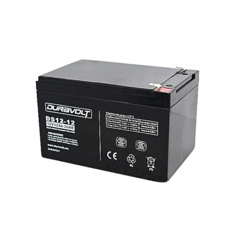 DS12-12 Batería Recargable Sellada de Acido Plomo 12V 12Ah