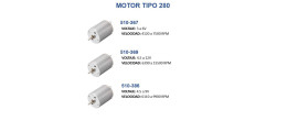 510-369 Motor de Corriente Directa, 4.5V a 12V, 7300RPM, RC-280SA-20120