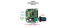 XS-441 Amplificador de Audio con Bluetooth TPA3110 15W + 15W 8-26VDC