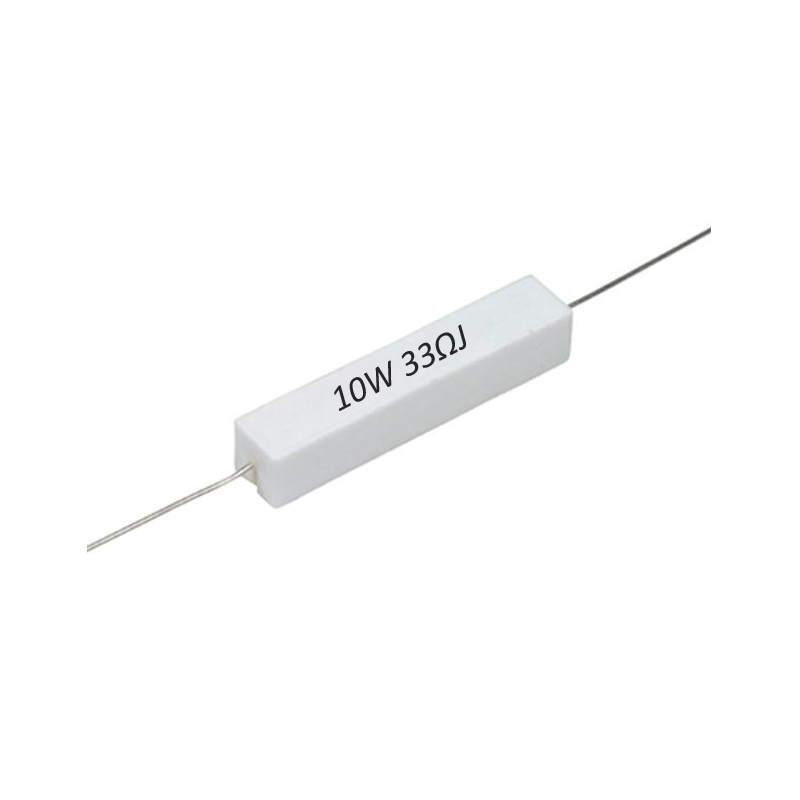 R33E-10W Resistencia de Alambre 33 ohms 10W 813-671