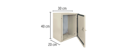 GAME-4030 Gabinete Metálico de Uso Industrial 400x300mm, 46383