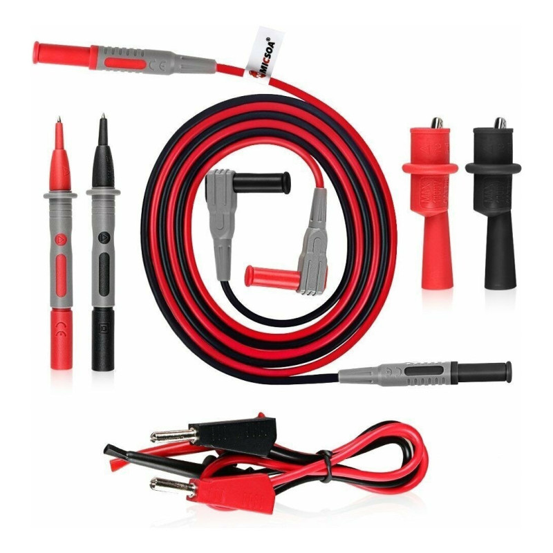 535-750 Kit de Puntas para Multímetro Profesionales Reforzadas Cable 18AWG