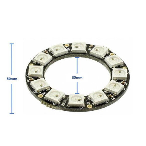 XS-548 Modulo Neopixel Circular RGB LED de 12 BIT WS2812