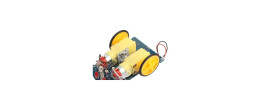 XS-111 Llanta Polea para Motorreductor de 40mm, Color Amarillo