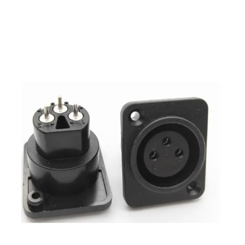 705-793 Plug para Chasis Tipo Cannon XLR con 3 Pines