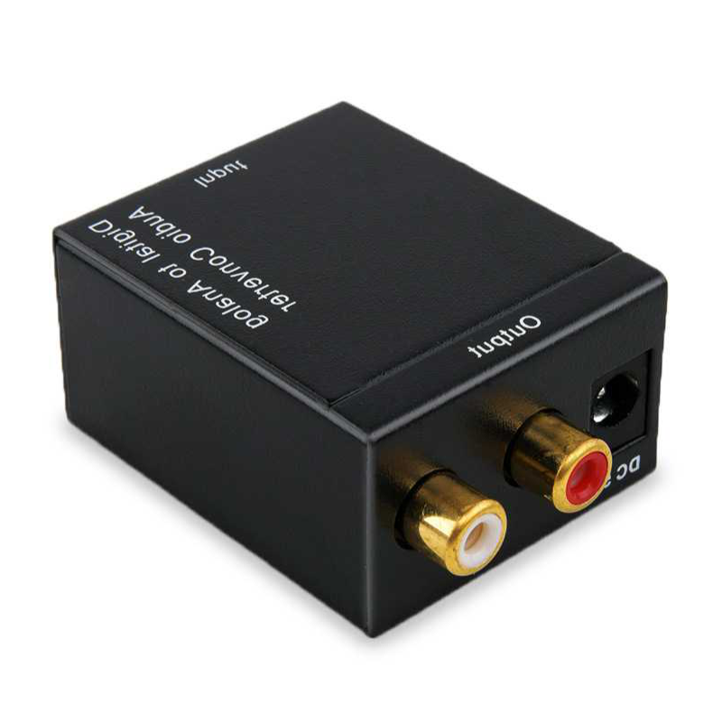 130-039 Convertidor 脫ptico o Coaxial de Audio Digital聽 a RCA Anal贸gico