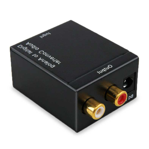 130-039 Convertidor 脫ptico o Coaxial de Audio Digital聽 a RCA Anal贸gico