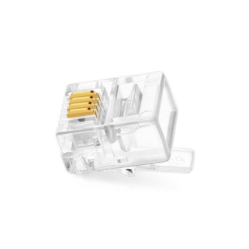 PLUG-RJ11 Plug Modular RJ11 de 4 Contactos (Roseta) 863-630 300-064