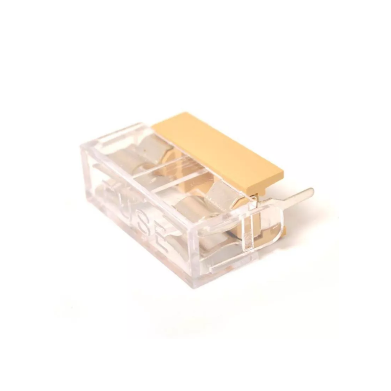 255-744	Portafusible Tipo Americano para PCB 250V 10A con Protector