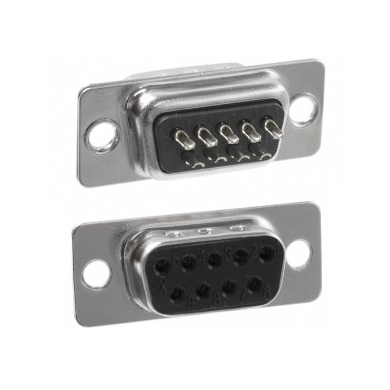 500-109 Conector DB9 DB-9 Hembra para Soldar