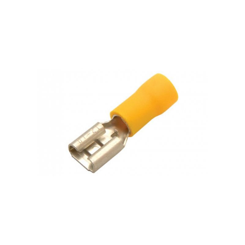TL-H-847 Terminal Faston 1/4" Hembra Forro Amarillo Calibre 10-12