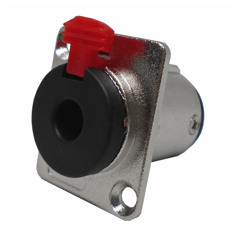 705-448 Jack 6.3 mm Estéreo para Chasis con Seguro