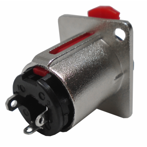 705-448 Jack 6.3 mm Estéreo para Chasis con Seguro