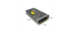 RID-125-1224 Fuente de Poder Conmutada Multiple 12V 3.7A 24V 3.7A, Entrada 110-220VAC