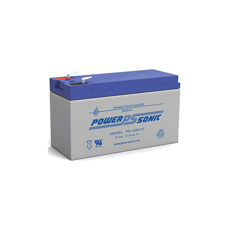 PS-1290 Bateria Recargable Sellada de Ácido Plomo 12V 9AH PS1290 POWER SONIC