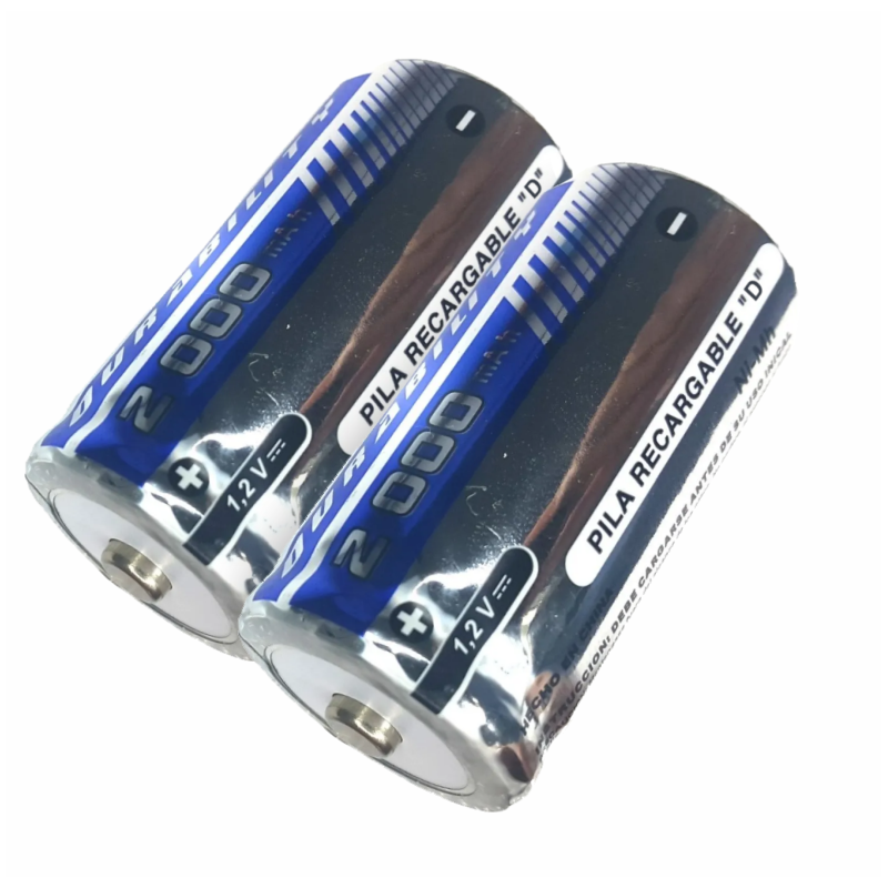 660-712 Par de Pilas Baterías Recargables NI-Mh 1.2V 2000mAh