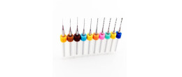 KIT-228 Kit de 10 Brocas Fresas 0.3-1.2mm para PCB