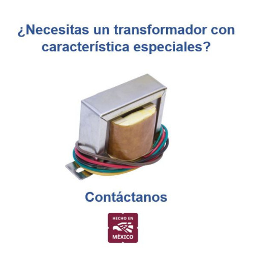 TF6V120MA-T Transformador 110-127VAC, Salida 6V 120mA 0.12A con Derivación Central TAP