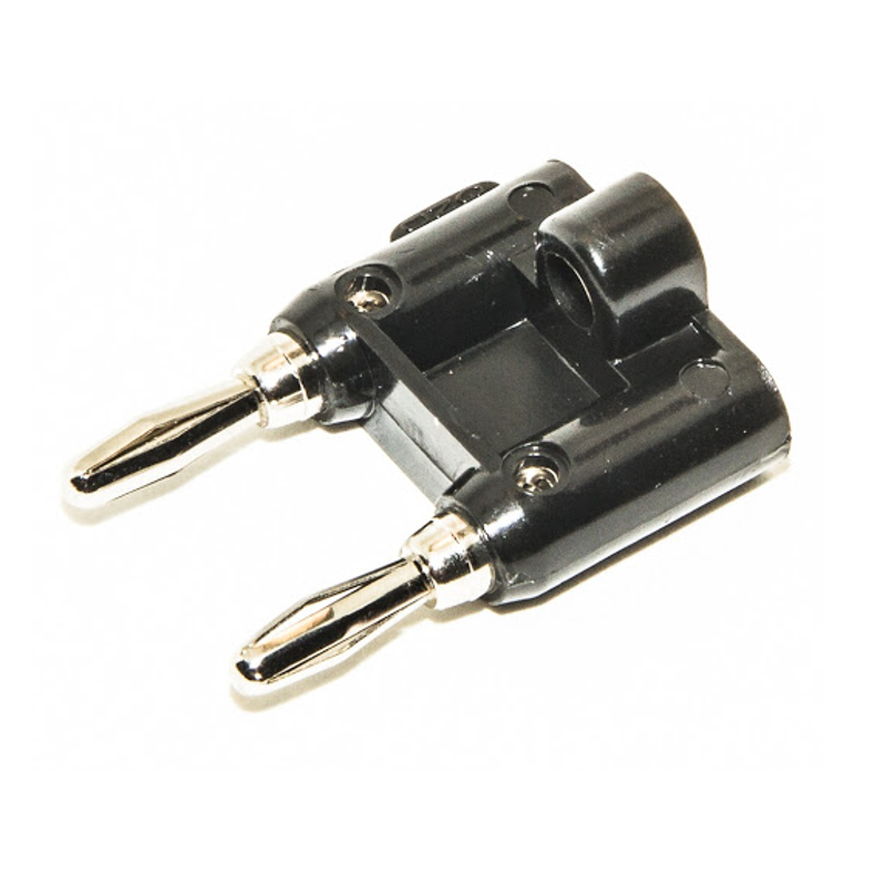 PLUG-BN-D-N Plug Banana Doble Color Negro