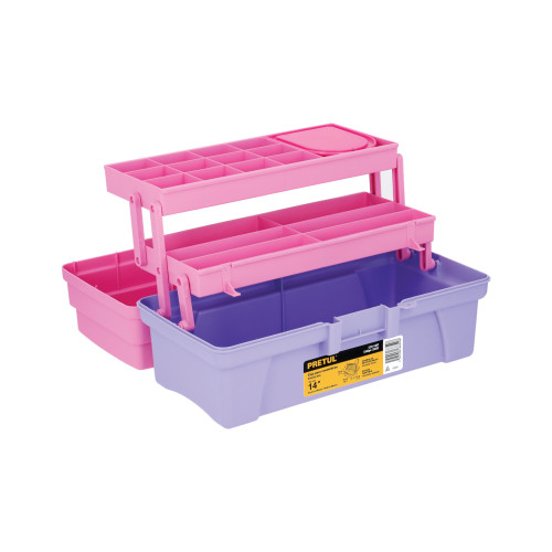 CCO-14RP聽Caja para Herramienta Cosmetiquera, 14", Color Rosa Morado 25052