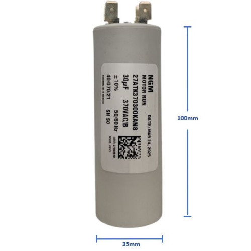 CTA-30-370V Capacitor de Arranque Trabajo 30uF 370V