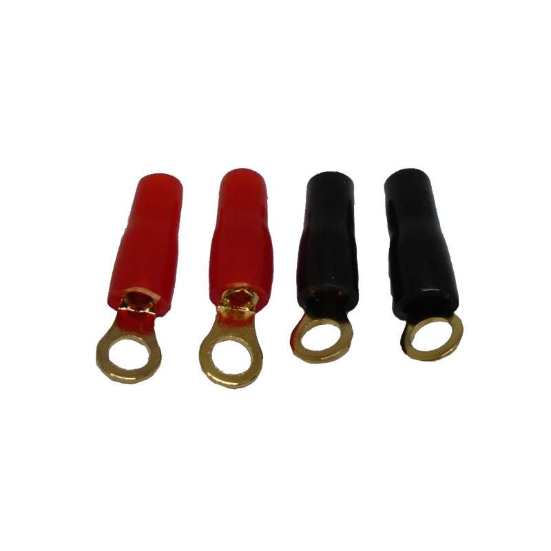 520-920 Kit de 4 Terminales con Aislante Tipo de Ojillo para Cables Calibre 14AWG