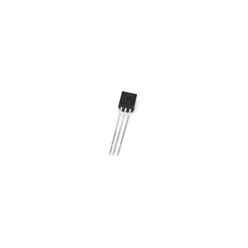 2N3819 Transistor JFET Canal N 35V 100mA TO-92-3