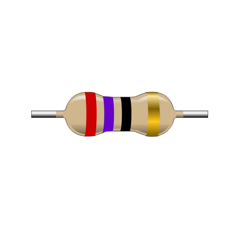 R27E-1-2 Resistencia de Carbón 27 ohms 1/2 Watt