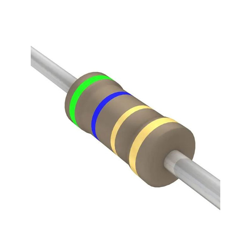 R5E6-1-2 Resistencia de Carb贸n 5.6 ohms 1/2 Watt