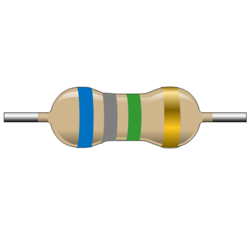 R6M8-1-2 Resistencia de Carbon 6.8M ohms 1/2W