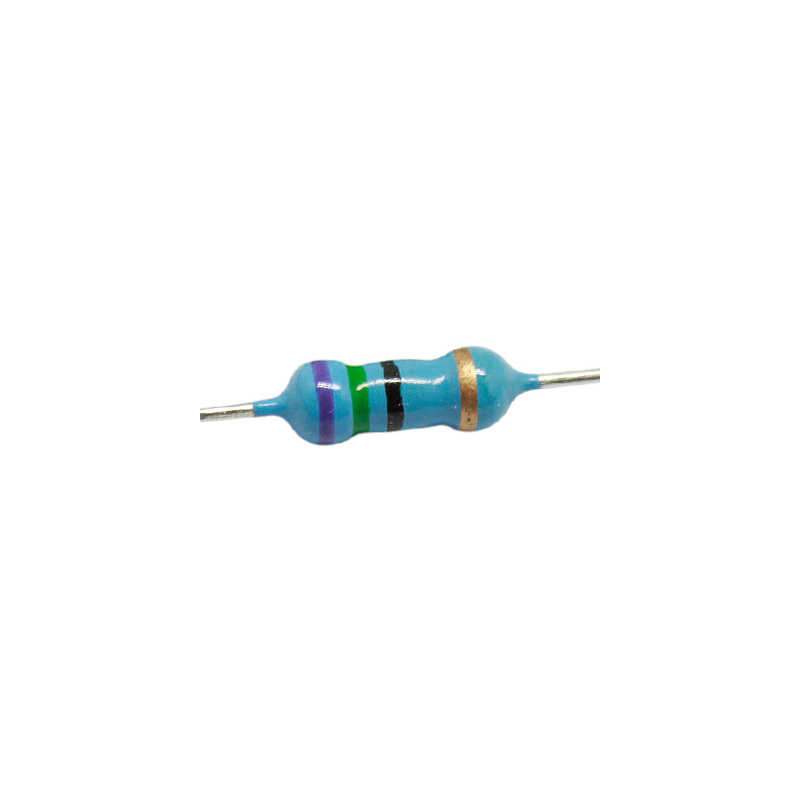 R75E-1-2 Resistencia de Carbón 75 ohms 1/2 Watt