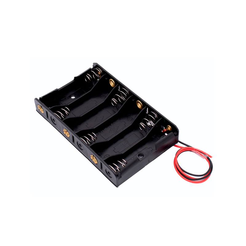 660-1016 Portapila con Cable para 6 Baterías AA