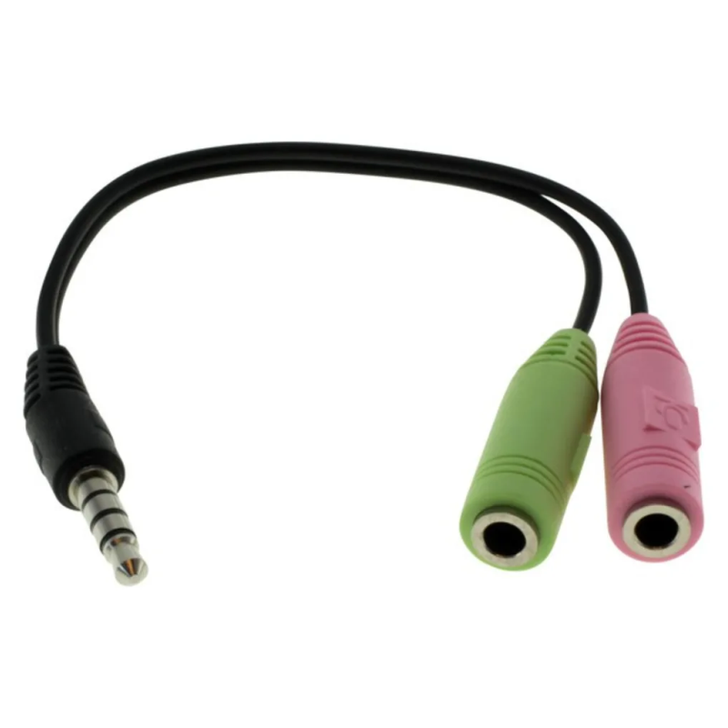 080-002 Adaptador Divisor de 3.5mm 4 Bandas