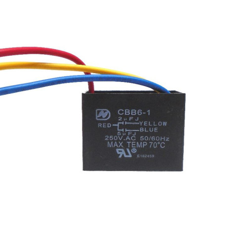 SV-2-5 Capacitor para Ventilador 2+5uF 250V 50-60Hz