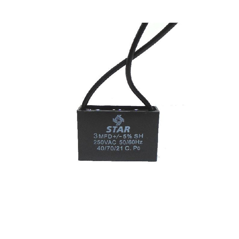 SV-3 Capacitor para Ventilador 3MF 250V  50-60Hz