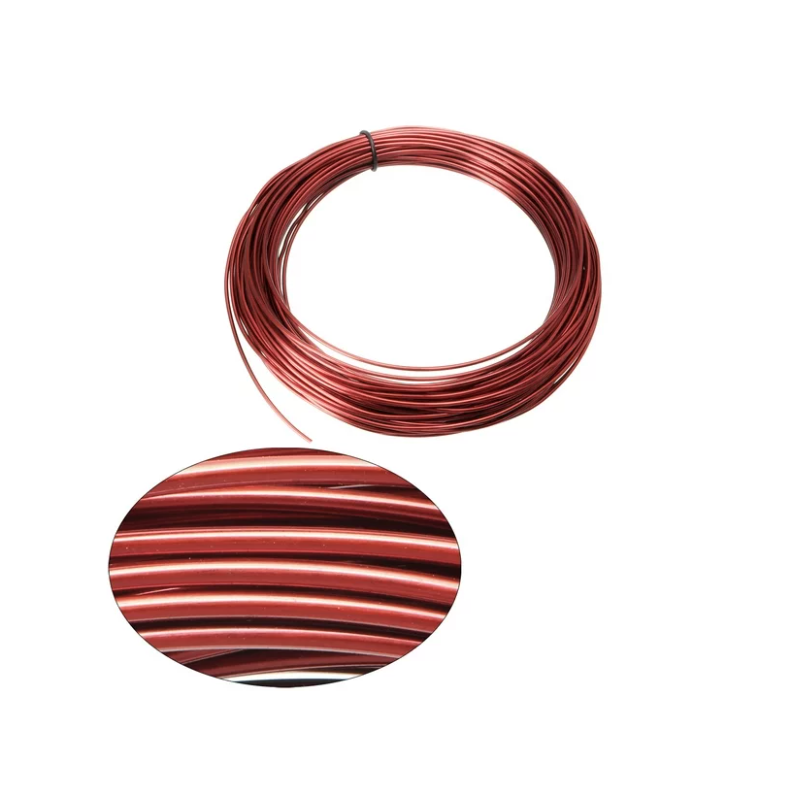690-1051 Alambre Magneto de Cobre Esmaltado Calibre 18 AWG Dia 0.823mm IUSA para Inductor Bobina (por metro)