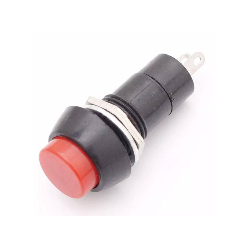 835-215 Interruptor Tipo Push Rojo Grande Normalmente Abierto