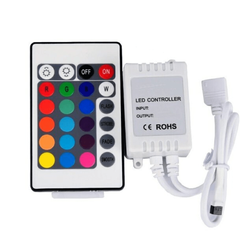 125-004 Controladora con Control Remoto para Tiras Leds 5M