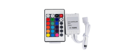 125-004 Controladora con Control Remoto para Tiras Leds 5M
