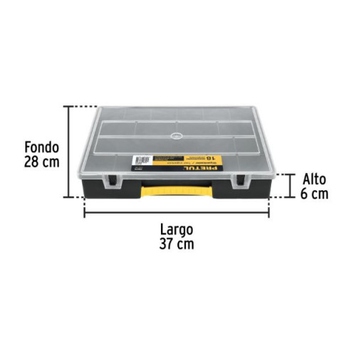 ORG-18P Organizador de 14¨ con 18 Compartimentos, 20679