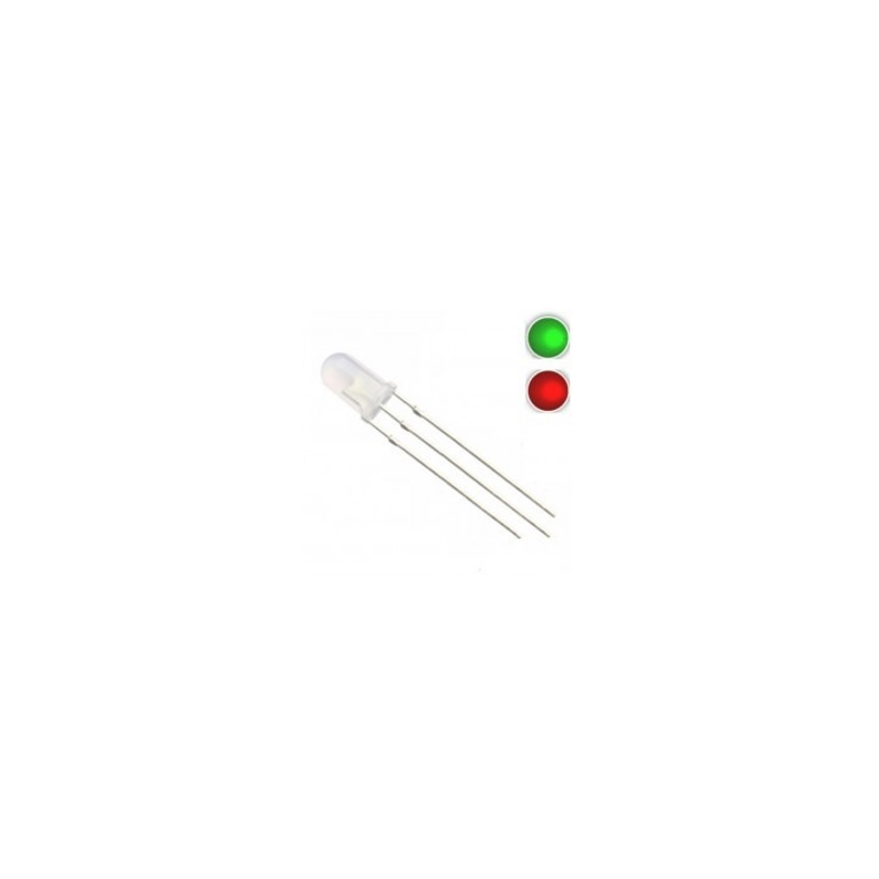 LD5-BIC-D LED 5mm Bicolor Verde Rojo