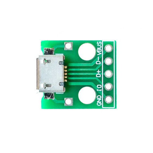 XS-217 Adaptador Micro USB Tipo V9 V8, Terminales con Pines para Proto DIP, Serie ADPT