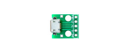 XS-217 Adaptador Micro USB Tipo V9 V8, Terminales con Pines para Proto DIP, Serie ADPT