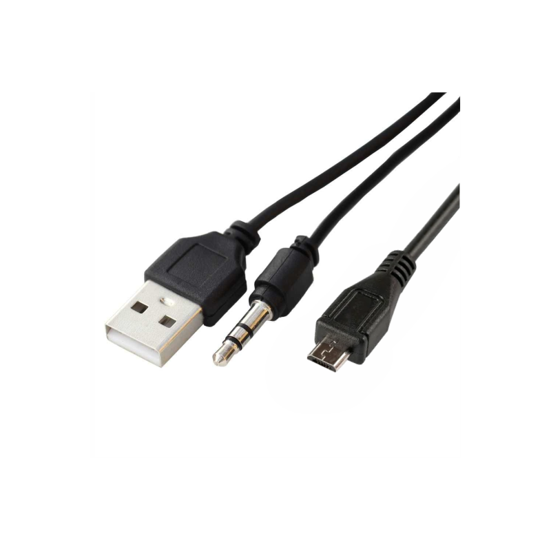 700-556 Cable 2 en 1 Micro USB V8