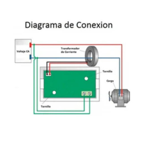XS-579 Voltímetro Y Amperímetro Digital 80 a 300V 100A AC, Corriente Alterna D69-2042