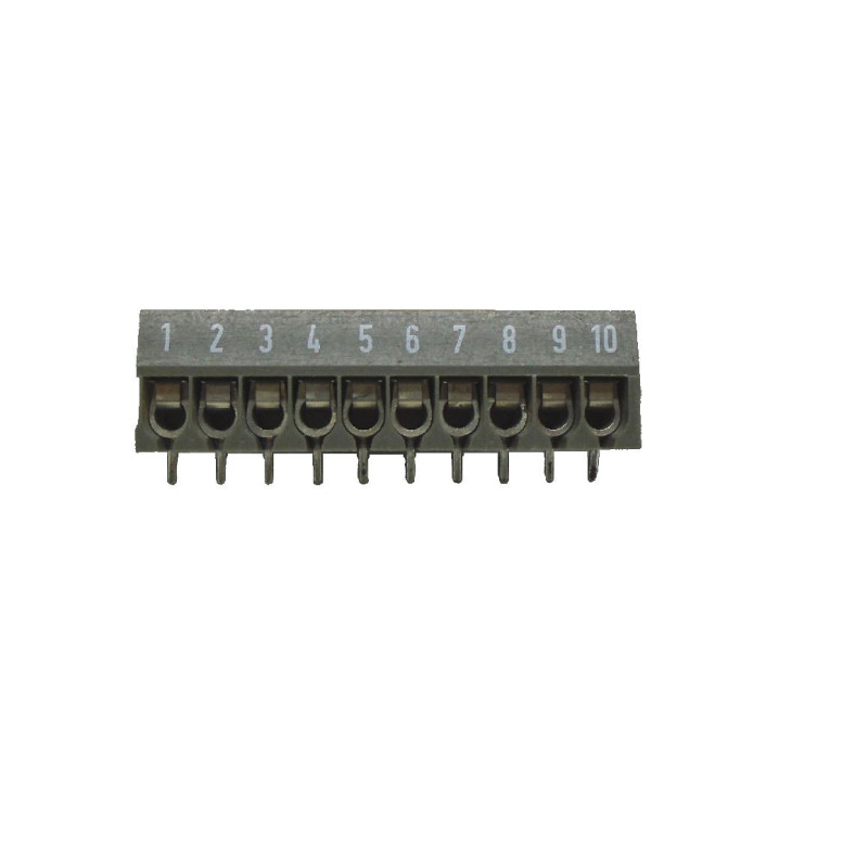 TRT-10 Terminal Atornillable de 10 Color Gris