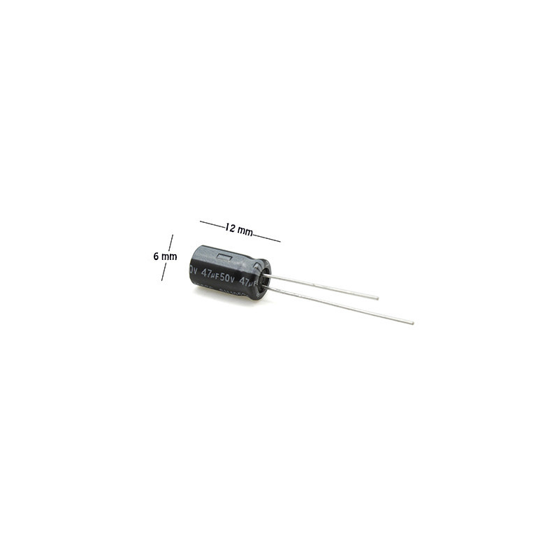 CE-47-50V Capacitor Electrolítico 47uF 50V 105C
