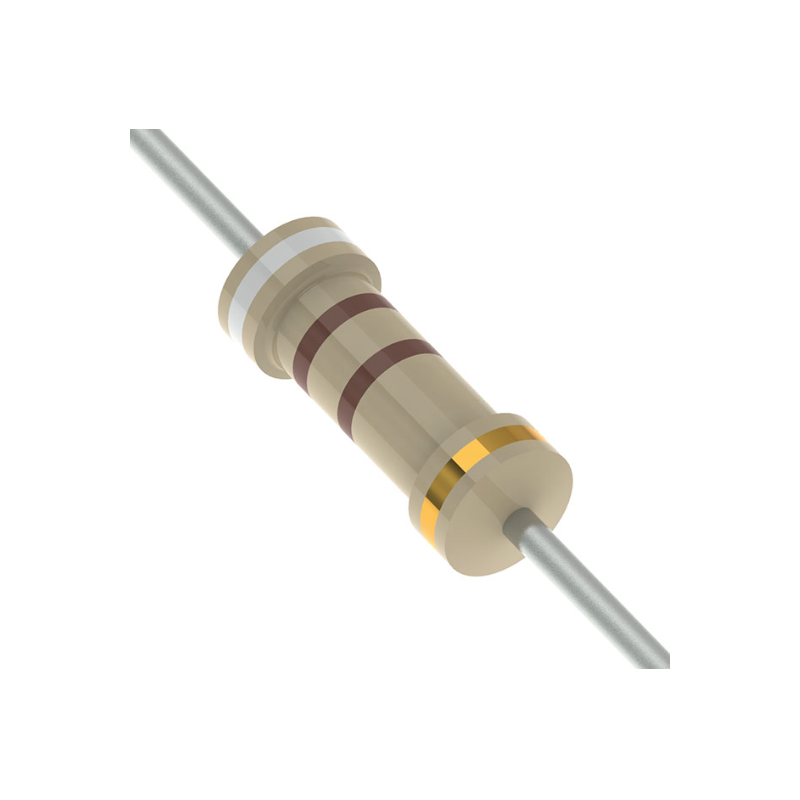 R910E-1-2 Resistencia de Carbón 910 ohms 1/2 Watt