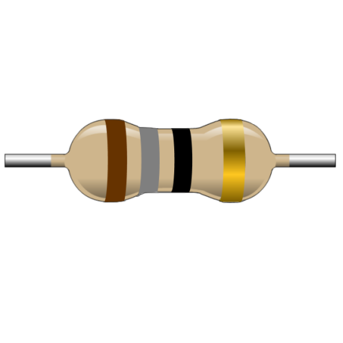 R18E-1-2 Resistencia de Carbón 18 ohms 1/2 Watt
